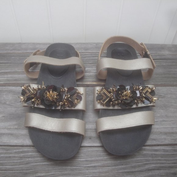 PVRA Sandals Beaded Bohemian Style Size 39=9 - Picture 1 of 6